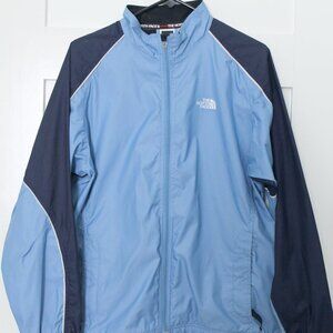 North Face Windbreaker Women Large Blue